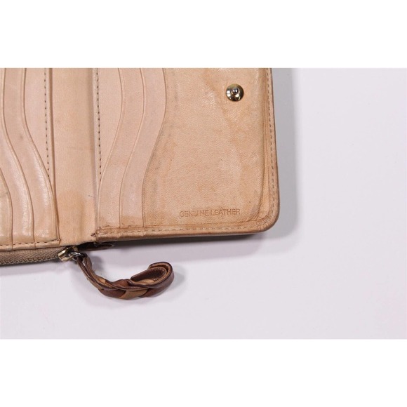 Paul Smith Metallic Gold Full Zip Around Leather Ladies Wallet - Picture 8 of 10